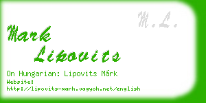 mark lipovits business card